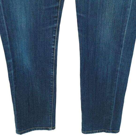 Uniqlo Blue Mid Rise Slim Boyfriend Jeans Size 27 Tapered - Picture 5 of 8